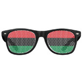 Lunettes De Fête Retro Drapeau panafricain UNIA (Devant)