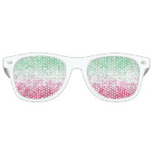 Lunettes De Fête Retro Drapeau Super psychédélique Abstrait (Devant)