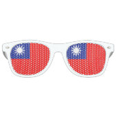 Lunettes De Fête Retro Drapeau Taïwan (Devant)