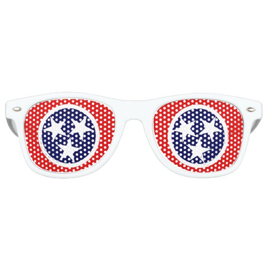 LUNETTES DE FÊTE RETRO DRAPEAU TENNESSEE (Devant)