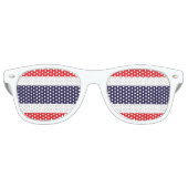 Lunettes De Fête Retro Drapeau Thaïlande (Devant)
