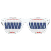 Lunettes De Fête Retro Drapeau Thaïlande (Devant)