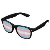 Lunettes De Fête Retro Drapeau trans (Angulaire)
