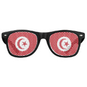 Lunettes De Fête Retro Drapeau tunisien (Devant)