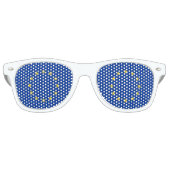Lunettes De Fête Retro Drapeau UE (Devant)