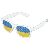 Lunettes De Fête Retro Drapeau Ukraine (Angulaire)