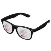 Lunettes De Fête Retro Drapeau USA (Angulaire)