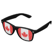 Lunettes De Fête Retro Drapeaux du Canada (Angulaire)