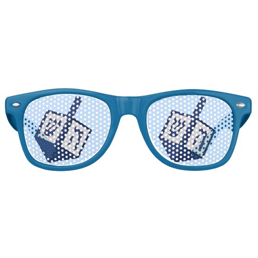 Lunettes De Fête Retro Dreidel Hanoukka (Devant)
