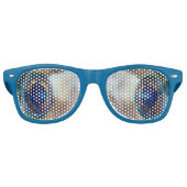 Lunettes De Fête Retro drôle de nouveauté nerd fou yeux de poisson (Devant)