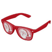 Lunettes De Fête Retro Drôle Père Noël teintes de fête (Angulaire)