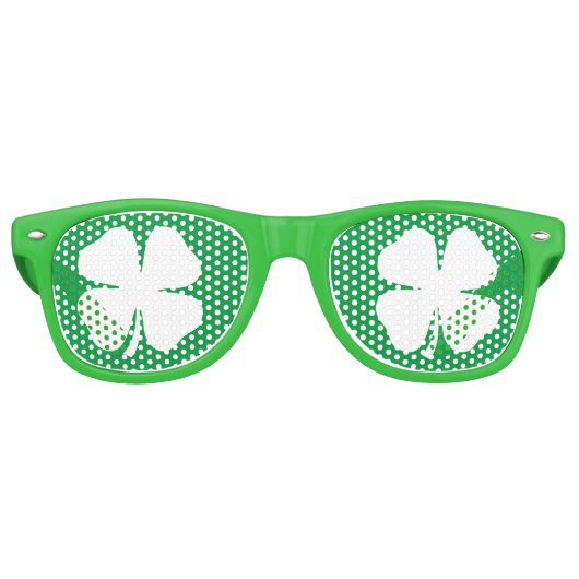 Lunettes De Fête Retro Drôle vert St Patrick's Day porte-bonheur (Devant)