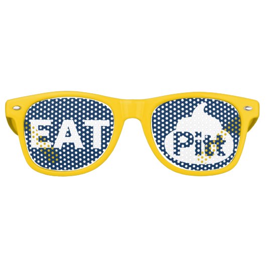 Lunettes De Fête Retro Eat It PITT Sunglasses - GOLD (Devant)