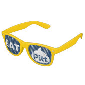 Lunettes De Fête Retro Eat It PITT Sunglasses - GOLD (Angulaire)