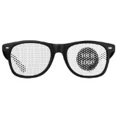 Lunettes De Fête Retro élégant, moderne, raffiné et éditable. (Devant)