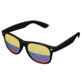 Lunettes De Fête Retro Emblème du drapeau colombien (Angulaire)