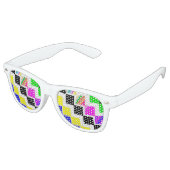 Lunettes De Fête Retro Escaliers colorés (Angulaire)