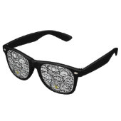 Lunettes De Fête Retro Étendue des yeux (Angulaire)