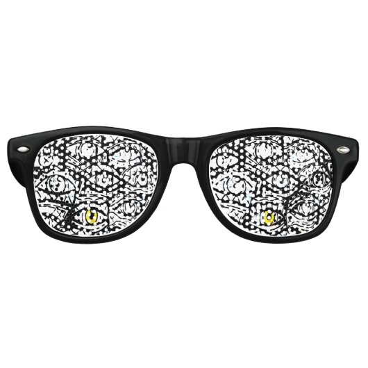 Lunettes De Fête Retro Étendue des yeux (Devant)