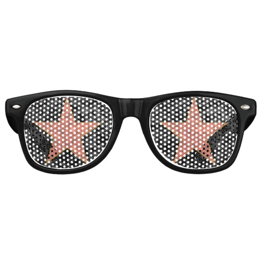 Lunettes De Fête Retro Étoile d'Hollywood (Devant)