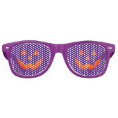 Lunettes De Fête Retro Face de citrouille Jack-o'-lantern violet d'Hallow (Devant)