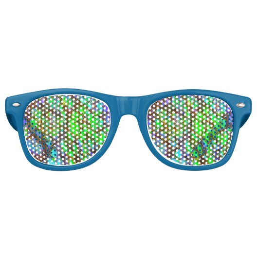 Lunettes De Fête Retro Falln Peacock Ammolite (Devant)