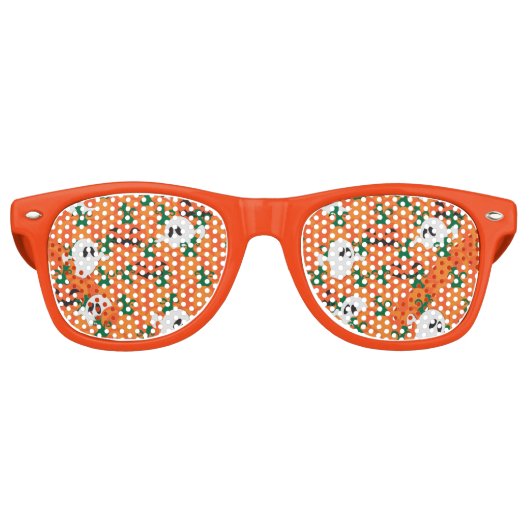 Lunettes De Fête Retro Fantômes d'Halloween Patch de citrouille hantée (Devant)