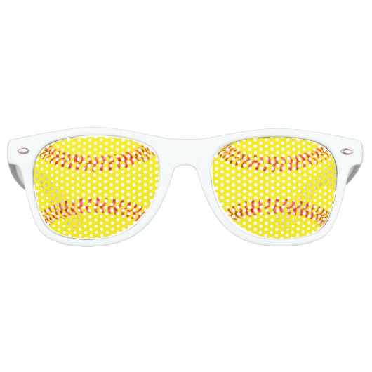 Lunettes De Fête Retro Fastpitpitch Softball Player ou Team Party Fun Spo (Devant)