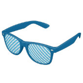 LUNETTES DE FÊTE RETRO FÊTE BLEUE CLASSIQUE (Angulaire)