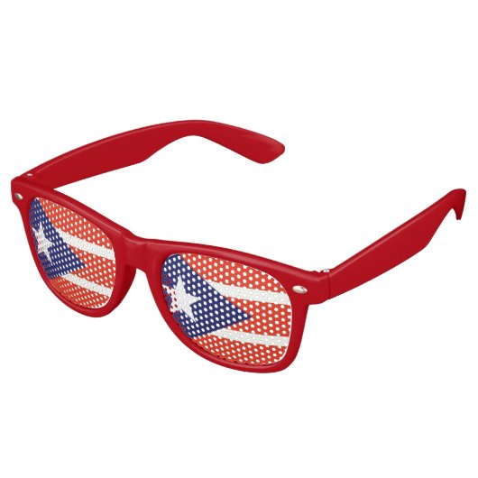 Lunettes De Fête Retro Fête de Porto Rico (Angulaire)
