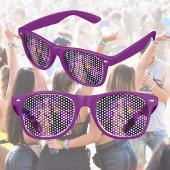 Lunettes De Fête Retro Feuilles violets