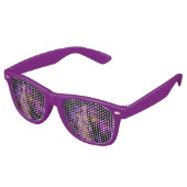 Lunettes De Fête Retro Feuilles violets (Angulaire)