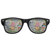 Lunettes De Fête Retro Figure Rose Étrange De Fun (Devant)