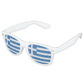 Lunettes De Fête Retro Flag de Greece (Angulaire)
