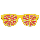 Lunettes De Fête Retro Flag de Macedonia (Devant)