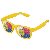 Lunettes De Fête Retro Flag of Memphis, Tennessee Retro Sunglasses (Angulaire)