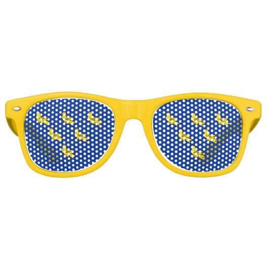 Lunettes De Fête Retro Flag of Sussex (Devant)