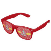 Lunettes De Fête Retro Flag of Vilnius, Lithuania Retro Sunglasses (Angulaire)