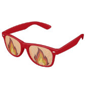Lunettes De Fête Retro Flammes d'incendie géniales (Angulaire)