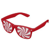 Lunettes De Fête Retro Flèche rouge et blanche (Angulaire)