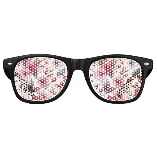 Lunettes De Fête Retro Fleur de Cerisier (Devant)