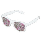 Lunettes De Fête Retro Fleur de cerisier rose / Sakura / ク(桜) (Angulaire)