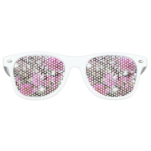 Lunettes De Fête Retro Fleur de cerisier rose / Sakura / ク(桜) (Devant)
