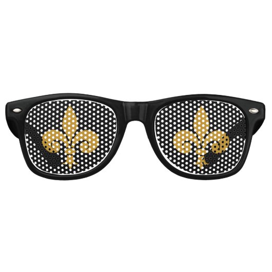 Lunettes De Fête Retro Fleur de Lis (Devant)