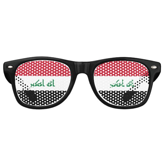 Lunettes De Fête Retro Flot d'Iraq (Devant)