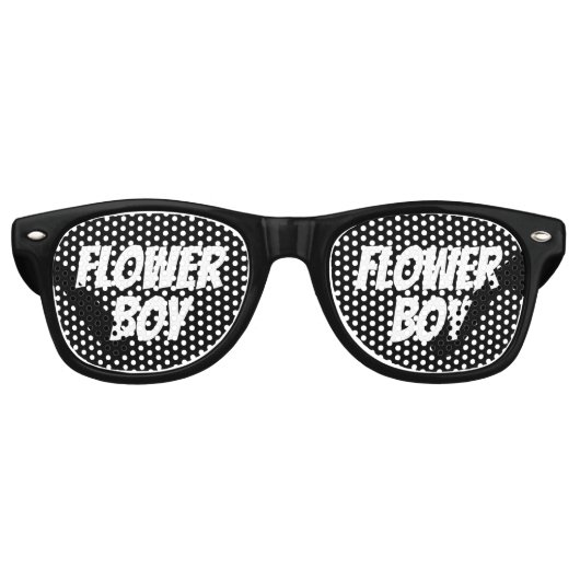 Lunettes De Fête Retro Flower Boy (Devant)