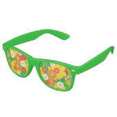 Lunettes De Fête Retro Fond d'écran Funky Flower Power (Angulaire)