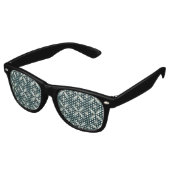 Lunettes De Fête Retro formes vertes rétro (Angulaire)