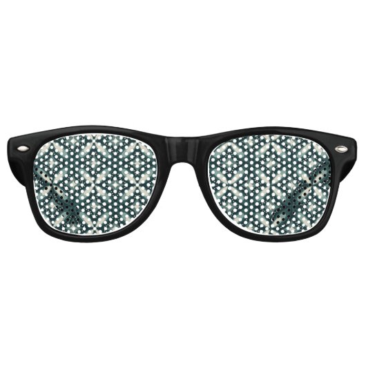 Lunettes De Fête Retro formes vertes rétro (Devant)
