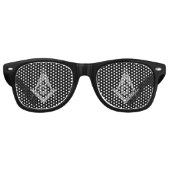 Lunettes De Fête Retro Freemason (Noir) (Devant)